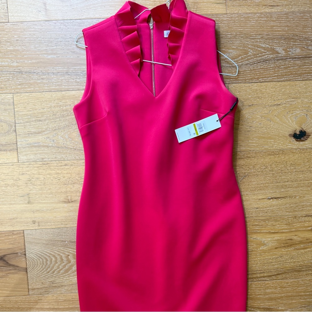 Calvin Klein Fuchsia Midi Dress